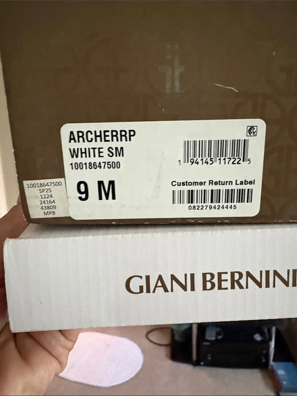 White Slip-On Leather Espadrilles Sz 9